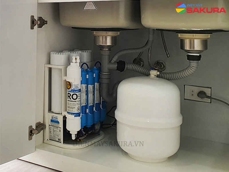 Lắp đặt máy lọc S038 slim Gầm bếp 2